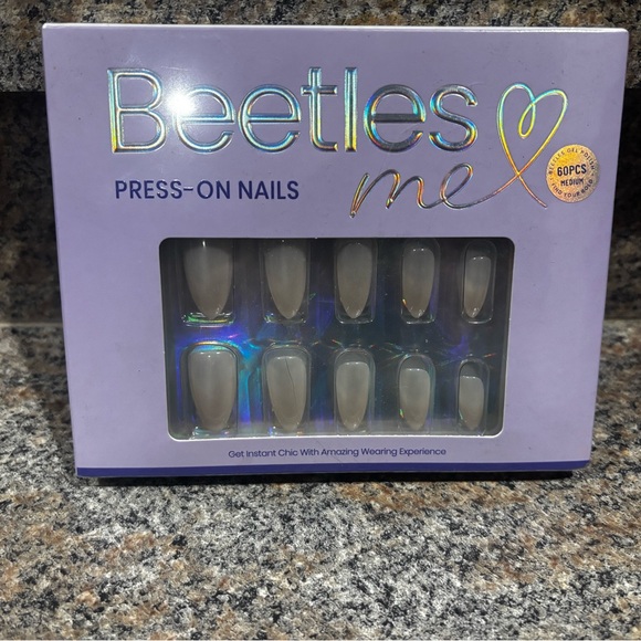 Beetles Other - Beetles Me Press-On Nails - Elegant Gray